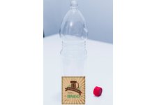 Бутылка ПЭТ 1,5 л  жесткий пластик (прозрачная) с этикеткой