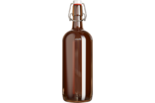 Бутылка пивная 1л коричневая с бугельной пробкой
